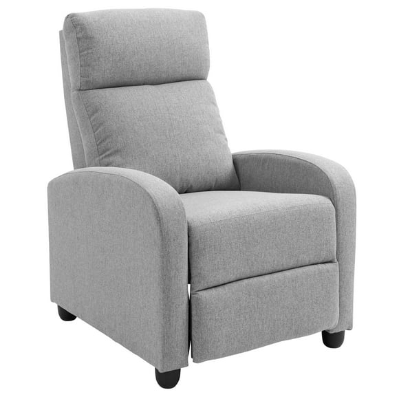 HOMCOM Push Back Recliner Chair Home Theater Seating with Padded Seat