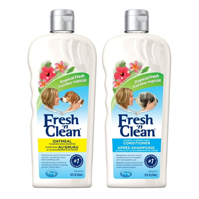 Paquete de champú y acondicionador Petag Fresh 'n Clean 530 ml