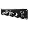 thumbnail image 4 of Laundry Service Novelty Sign, Metal Wall Decor - 4x18 inches, 4 of 4
