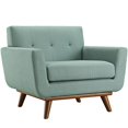 thumbnail image 3 of Hawthorne Collections Chaise d'Appoint avec Pouf en Laguna, 3 of 6