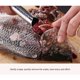 thumbnail image 4 of Descamador de pescado, Raspador de escamas de pescado de acero inoxidable 304 (28,5 x 4 cm), 4 of 4