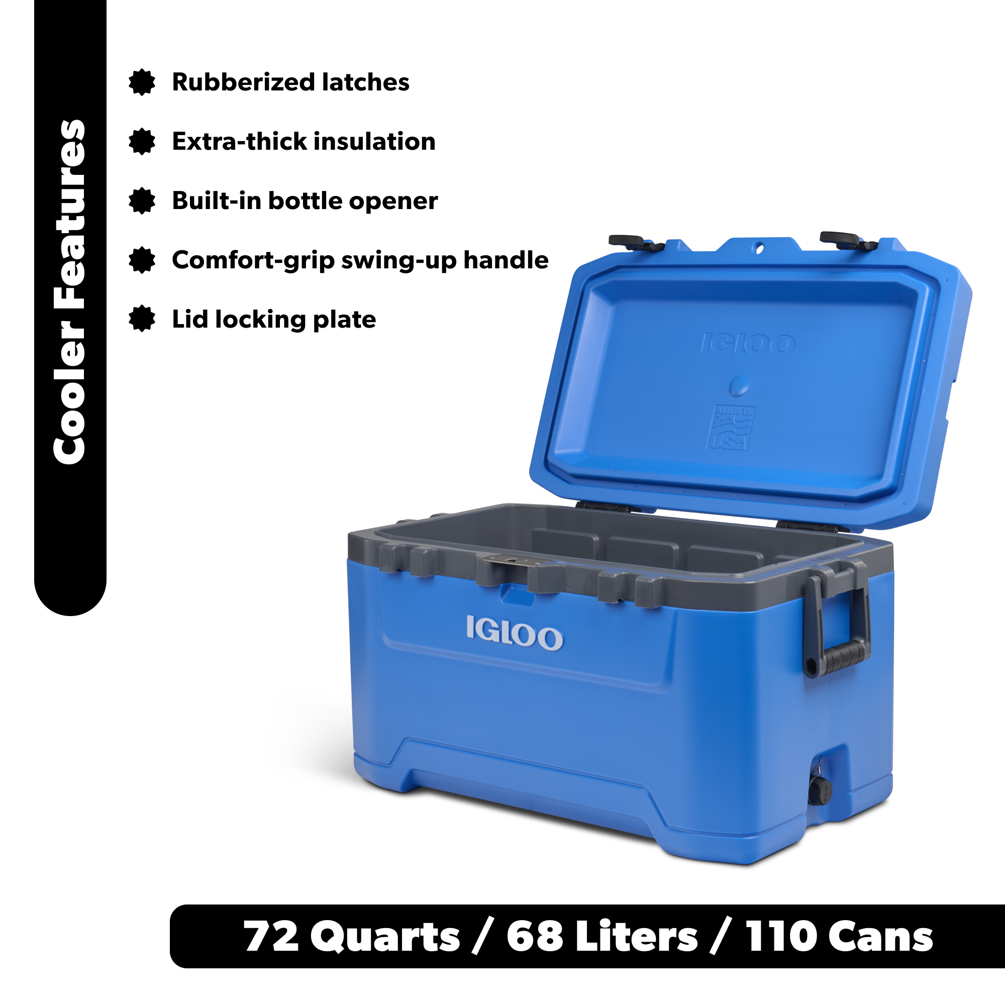 Igloo 72 QT Hielera Overland, Azul 2