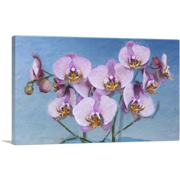 ARTCANVAS Orchids Painting Home decor Canvas Art Print - Size: 26" x 18" (0.75" Deep)