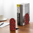 thumbnail image 5 of Pofeuu Tomatoes And Chili Print Large Bookend Hold Heavy Books- Wood Bookends for Heavy Books Heavy Duty Book Ends Wood Bookends for Office Desk Non-Skid, 5 of 7