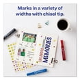 thumbnail image 3 of Marks A Lot Regular Desk-Style Permanent Marker, Broad Chisel Tip, Assorted Colors, 4/set (7905) | Bundle of 10 Sets, 3 of 8