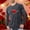 Gray, variant on SERTG Mens Valentine Print Sleepshirt Long Sleeve Round Neck Homewear Breathable Top Soft Comfortable Home T-Shirt Pajamas(Army Green,2XL)