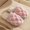 Pink, variant on Women's Bubble Plush Open Toe Slide Slippers, 3D Checkered Grid Faux Fur Slippers with Small Tag, Soft Fleece Lining Flat Non-Slip Sole Warm Indoor House Slippers