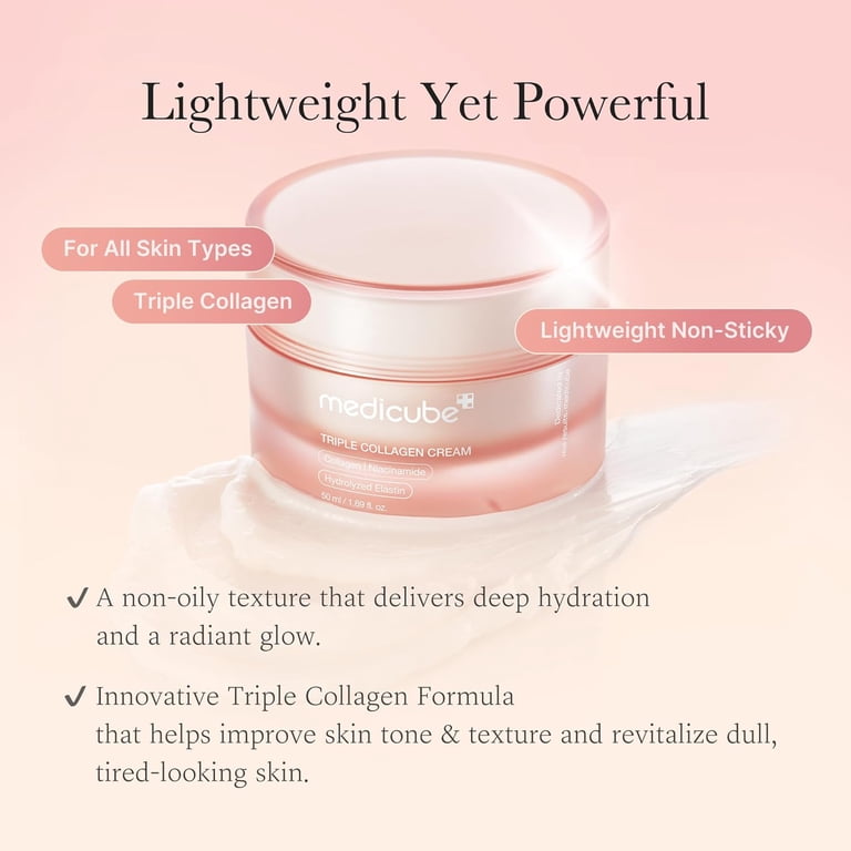 Medicube Triple Collagen Cream, 1.69 fl oz. - Walmart.com