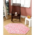thumbnail image 2 of Furnish My Place Animal Print Rug - 4 ft. Hexagon, Zebra Light Pink, Nylon Rug for Patio, Garden, Hallway, Living Room, 2 of 5