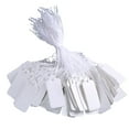 thumbnail image 1 of 95pcs White Marking Tags Price Tags Price Labels Display Tags with Hanging String for Product Jewelry Clothing, 1 of 8