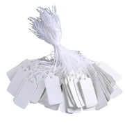1000 Pcs Marking Tags Package Labels White Display Key with Hanging Rope Kraft Paper