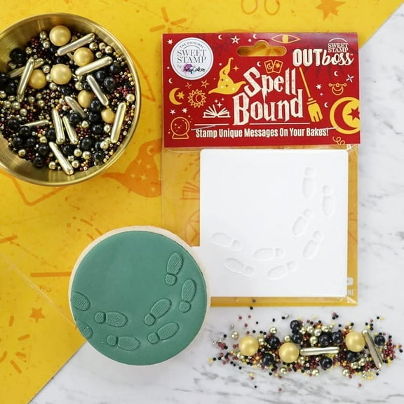 Sweet Stamp by AmyCakes Spellbound Outboss Plastic Texture Tile, Footsteps