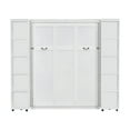 thumbnail image 6 of Harper & Bright Designs Queen Murphy Bed Wall Bed with Storage Bookshelf , Queen Size Cabinet Bed Folding Wall Bed with Shelves for Guest Room Office, White, 6 of 14