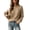 Khaki, variant on CHGBMOK Women's Plus Size Crew Neck Knit Sweater Long Sleeve Drop Shoulder Pullover Lightweight Solid Color Casual Tops