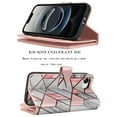 thumbnail image 5 of For Apple iphone 16e Case Wallet with Credit Card Holder for Women Men, Flip PU Leather Wallet Phone Case for iphone 16e 2025, Tekcoo Detachable Magnetic Kickstand Cover with Wrist Strap, Marble, 5 of 7