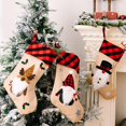 thumbnail image 4 of Medias navideñas de 3 piezas, medias navideñas personalizadas grandes de 46 m, decoración colgante para ventana de árbol de Navidad en interiores, bolsa de regalo para niños y adultos, 4 of 5