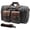 Black-Large-50L Duffle Bag, variant on X Large-60L Duffle Bag Grey Canvas Genuine Leather Travel Overnight Weekender Carry On