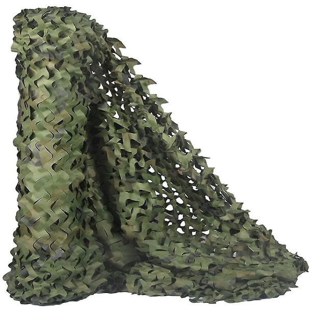 Red de camuflaje en rollo para caza, decoración militar, sombrilla, 1,5 m x 2 m (4,9 pies x 6,6 pies)