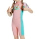 thumbnail image 3 of Trajes de baño para niños Traje de baño cómodo Traje de buceo para niñas y niños Espalda Rosa, 3 of 9