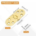 thumbnail image 2 of Uxcell Folding Table Flip Hinge, 180 Degree Butler Tray Hinges Heavy Duty Gold, 2 of 7
