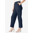 thumbnail image 3 of Roaman's Women's Plus Size Soft Knit Straight-Leg Capri Pant, 3 of 3