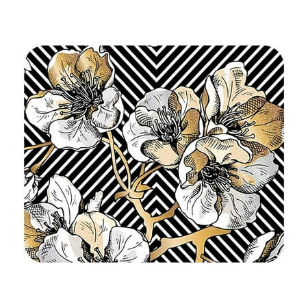 UPC: 0731969866030 | OTM Essentials Prints Cherry Blossoms Mouse Pad Gold/Black/White (OP-MH-Z122A)