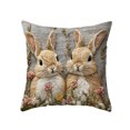 thumbnail image 2 of Tuvgenk Indoors Throw Pillow Covers Polyester 18x18 In Pillowcases Rabbit Decor Multicolor for Couch, 2 of 6
