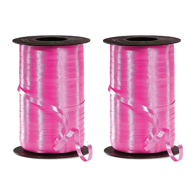 Hilo Listón Curly 100m INFLANDO TU NEGOCIO fucsia