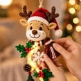 thumbnail image 5 of Glowing Elk Christmas Door Hanger, Warm LED Lights Christmas Decorations - Festive Lighted Designs, Space-Saving Holiday Ornament, Indoor Outdoor Wall Decor for Holiday Gifts, 5 of 5