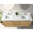 thumbnail image 3 of Vanity Art 72" Double Freestanding Bathroom Vanity with Sink and Engineered Marble Top, 3 of 14