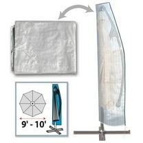 SUNRISEUMBRELLA Protective Cover Fits up 9' to 10' Hanging Umbrella Offset Patio Umbrella Outdoor Furniture Protector (For hanging umbrella)
