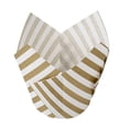 thumbnail image 5 of Panificio 3.5 oz White Paper Striped Tulip Baking Cup - Greaseproof - 3 1/4" x 3 1/4" x 3 1/4" - 500 count box, 5 of 8