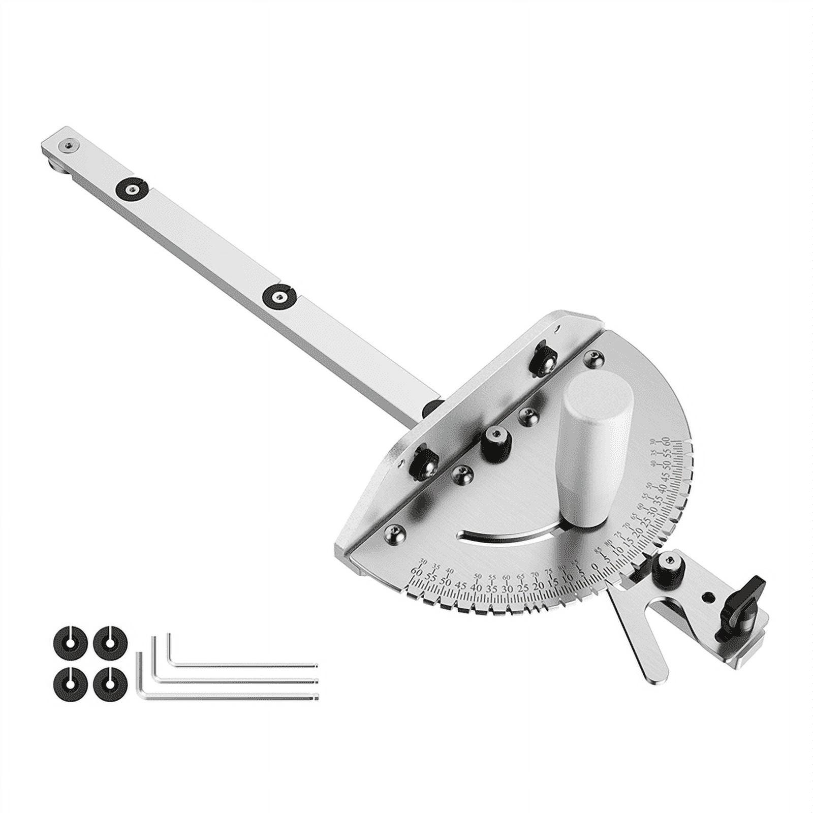 Miter Gauge, Table Saw Miter Gauge with 120 Angled Ends and a Repetitive Cut Flip Stop for Table Saw