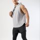 thumbnail image 3 of Sudadera con capucha deportiva para hombre, camisetas sin mangas, entrenamiento, gimnasio, culturismo, camiseta de secado rápido - Gris, 3 of 5