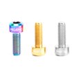 thumbnail image 2 of Tornillo 2PCS M5 × 14mm Tornillos de Titanio para Bicicleta Cambiador de Pulgar Tornillos Fijos Tijuelas Ti Tijeras Conjuntas de Hexágono Ti Tirolador MTB Piezas para bicicletas, 2 of 7