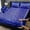Blue, variant on Leopard Print Satin Fitted Sheet Set, Fashionable Classic Soft And Comfortable DeepPocket Breathable Bedding, 1 Fitted Sheet + 1/2 Pillowcases No Filling(Blue,Full)