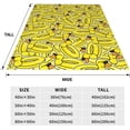 thumbnail image 3 of Cute Rubber Duck Ultra Soft Cozy Flannel Blanket - Lightweight Warm Blankets - Pet Throw Blanket - for Adults Outdoor Travel, Indoor Bed Couch Sofa Room Decor All Seasons 60'''' x 80'''', 3 of 6