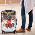 thumbnail image 4 of Happy New Year 2026 Portuguese Water Dog Holiday Balloons Party Snow Travel Luggage Cover PWD Portie Fishing Dog Lover Suitcase Dust Protective Decor - 13018, 4 of 5