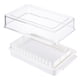 thumbnail image 2 of Ounissouiy de mantequilla con tapa Caja de almacenamiento para rebanar a prueba de polvo Plástico transparente Queso Caja de mantenimiento fresco Organizadores de utensilios de cocina Ounissouiy HA004913-00, 2 of 6