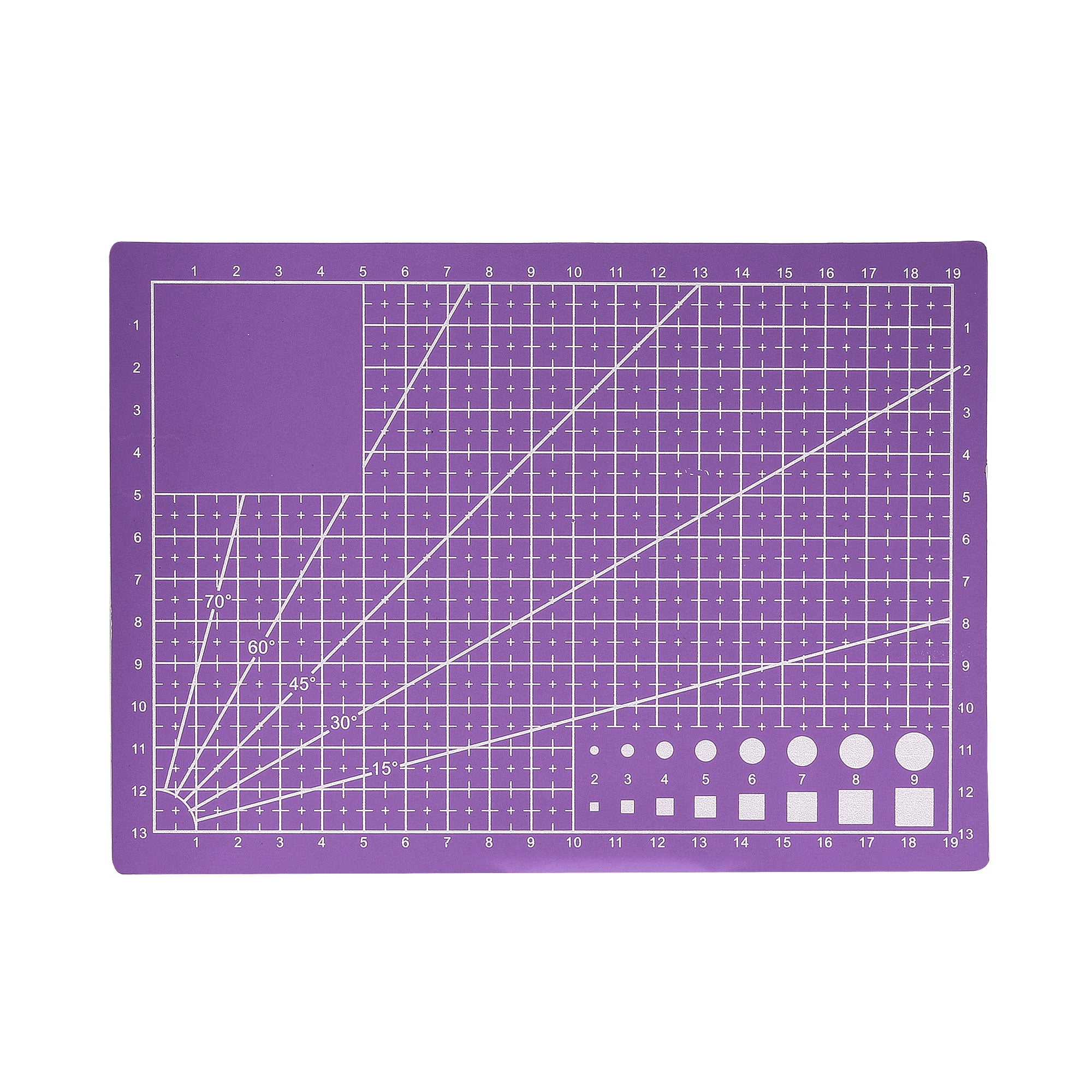 Uxcell A5 Cutting Mat for Scrapbooking Quilting Sewing Craft, Purple
