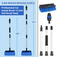 thumbnail image 2 of 72" Long Handle Car Wash Brush with Hose Attachment, Flow-Through Soft Bristle Five-Sided Brush, 2 of 18