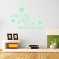 thumbnail image 3 of Glow In The Dark 3D Moon And Wall Stickers For Home Night Sky Luminous Decals, 3 of 6