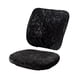 thumbnail image 5 of Paquete de 2 fundas para sillas de escritorio Advancent de terciopelo tipo partido Negro, 5 of 6