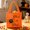 Orange, variant on Uutvery Spooky Soft Sturdy Halloween Treat Tote Bag, Assorted Orange Spider Web or Black Pumpkin Design for Doorstep Gifting and Party Table Display