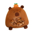 thumbnail image 4 of Muñeco de peluche Baoblaze cojín juguete de peluche bolsa de refrigerio portátil para amantes de las Carpincho, 4 of 8