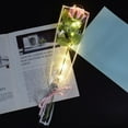 thumbnail image 4 of KUIZAP 1pc Led Light Up Glowing Roses Red Flower Bouquet Led Flash Handheld Valentine's Day Glow Party Wedding Decoration(pink), 4 of 7