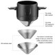thumbnail image 3 of Cafetera portátil Bearachild filtro de acero goteador de té colador de café instantáneo, 3 of 6