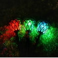 thumbnail image 4 of ExcMark 10 Pack Solar Lights Outdoor Garden Pathway Solar Powered Yard Lights for Walkway Sidewalk Driveway. (Black, Multi-colored), 4 of 7