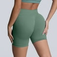 thumbnail image 2 of Ovticza Women Workout Impact Shorts 3.6"/ 4.5"/ 6" Scrunch Butt Lifting Gym Seamless Booty Biker Shorts Green M, 2 of 5