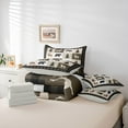 thumbnail image 5 of Feelyou Farmhouse Lodge Cabin Twin Bedding Sets 7-Piece, Jungle Bear Deer Animal Bedding Comforter Set, Western Countryside Reversible Sheet Sets, Wheat Brown Lightweight Room Decor, 5 of 7